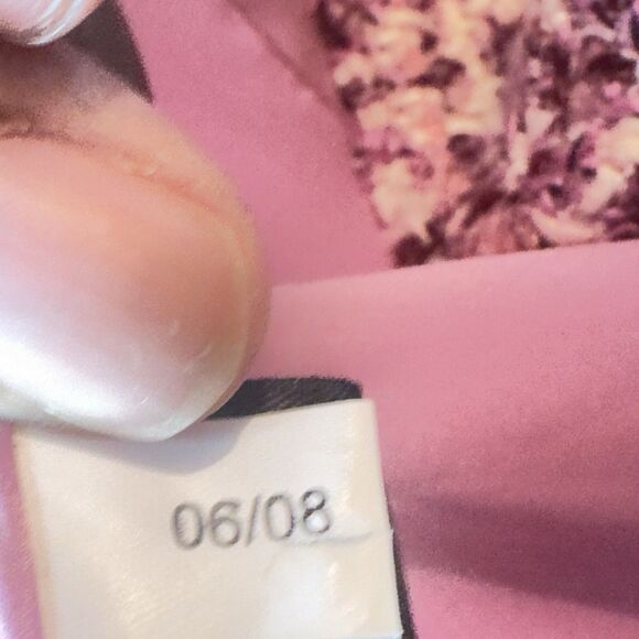 Express VintageY2K 2008 Design Studio Purple Pink Tweed Blazer Fringe Trim Sz 10 - Picture 8 of 11